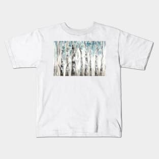 Winter Aspen Trunks Blue Kids T-Shirt